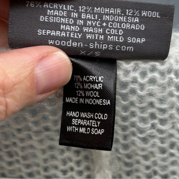 Anthropologie Wooden Ships Poncho Sweater size  XS - Picture 3 of 7